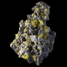 ★☆ SOUFRE NATIF de Agrigente - 7,5 cm - C42-20 ☆★