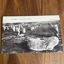 Postcard Cpa - Carnac - Les Aligmenents Du Ménec