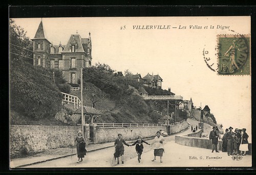 Cpa villerville les villas - cpa, et