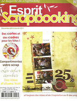 ESPRIT SCRAPBOOKING N°18 DES CARTES ET DES CADRES POUR LES FETES / ALBUM NOEL