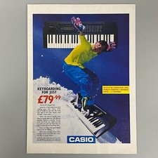 Clavier Casio CTK-50 Instrument Piano Synthé Dixons 1996 Vintage Rétro Publicité