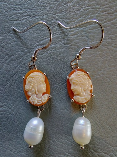 Boucles oreille camées - d’oreille,