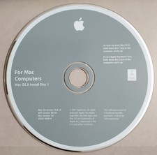 2 DVD d'installation originaux pour Mac : Mac OS X 10.4.10