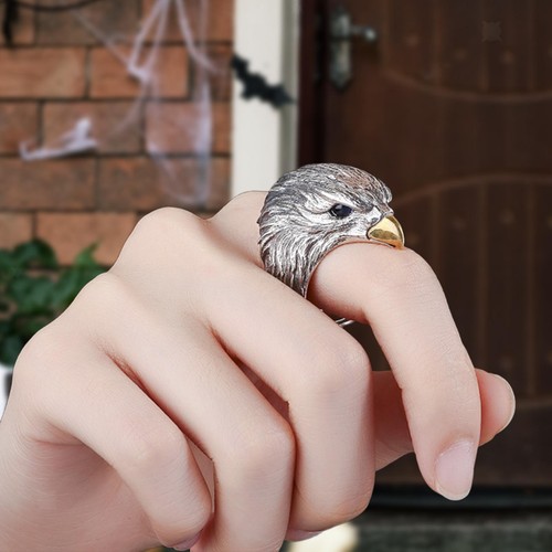 Bague tête oiseau style - bague, d'oiseau,