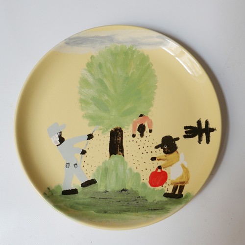 Assiette vintage deco - assiette,