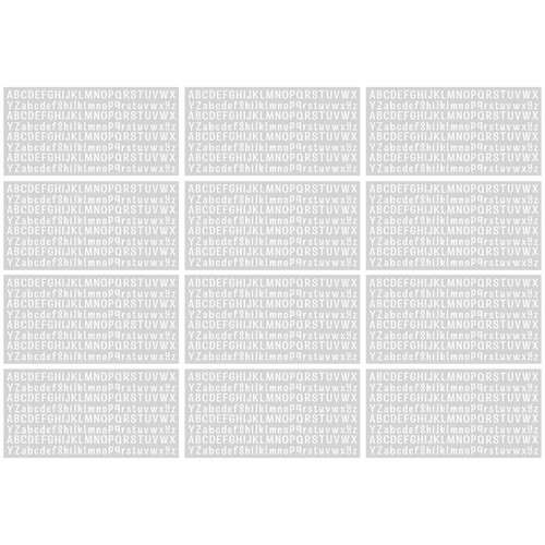 Sheets gommettes lettre - 12,