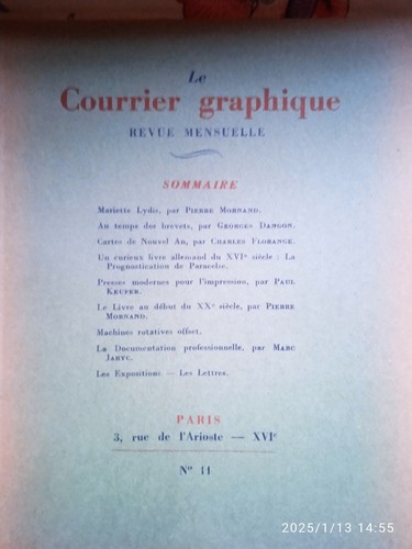 Courrier graphique 11 - le, n°