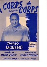 Partition chant acc gt 1955 - Corps à corps, batucada (boléro) - Dario MORENO -