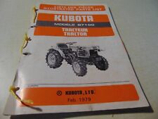 Catalogue liste pièces détaché TRACTEUR KUBOTA  B7100 1979 bilingue