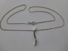 collier argent massif 925 poinçons 4gr : chaine 46,5cm maille gourmette de 1,5mm