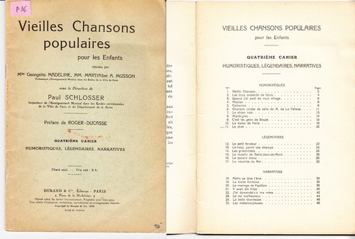 Vieilles chansons populaires
