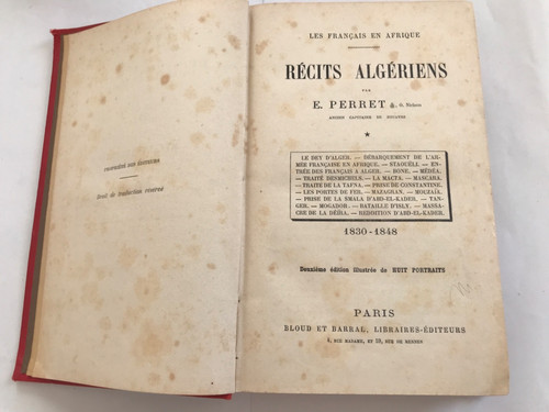 Perret recits algeriens - recits,