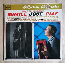 EMILE PRUD'HOMME : Mimile joue PIAF LP 33T 1966 Chouette CBS 52331 accordeon NM