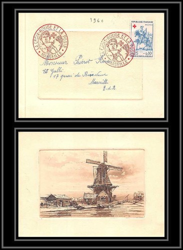 11303 carte postale moulin - carte,
