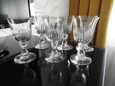 BACCARAT - 6 ANCIENS VERRES DE