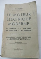 Le Moteur électrique moderne Laurent René 1942