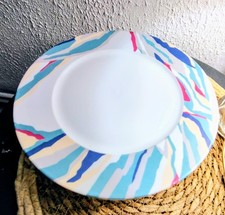 Lot 3 Assiettes Plates Porcelaine Longchamp