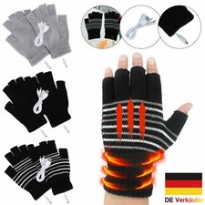 Gants chauffants sans doigts rechargeables électriques USB