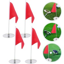 Lot de 4 mini drapeaux de golf