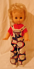POUPEE VINTAGE CLODREY BLONDE YEUX MARRON VETEMENTS D'ORIGINE 40CM CONCORDE 1972