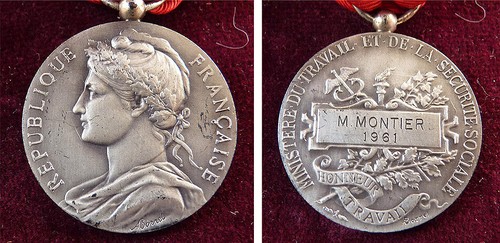 Médaille travail - médaille, du