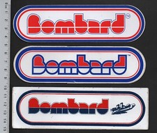 ❤ BOMBARD / BATEAU NAUTISME MER - LOT 3 AUTOCOLLANTS VINTAGE ❤