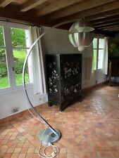 Lampadaire années 1970 - marbre et métal chromé