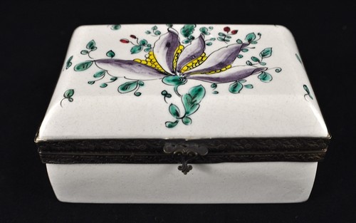 Vintage porcelain jewelry box - vintage,