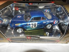 voiture miniature ALPINE A110 1600S RALLY MONTE CARLO 1971 1/16 BURAGO EN BOITE