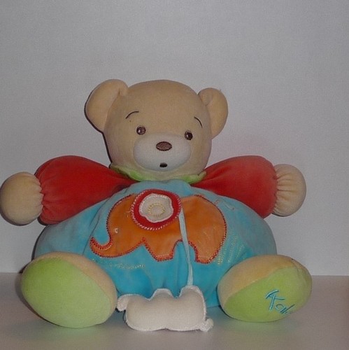 Doudou ours kaloo - ours, eléphant