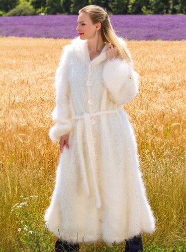 Mohair hand knit - cardigan, with