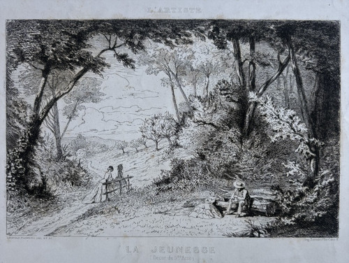 Jeunesse gravure leopold - jeunesse,