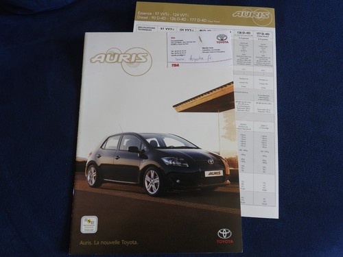 Catalogue toyota auris 2008 - auris,