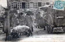 CPA 29 QUIMPER AR MARC'HAD AR MORC'H LE DEBARQUEMENT (belle cpa