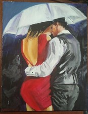"Couple Sous La Pluie"