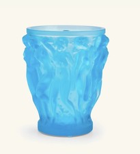 🩵Lalique Vase BLUE Frosted
