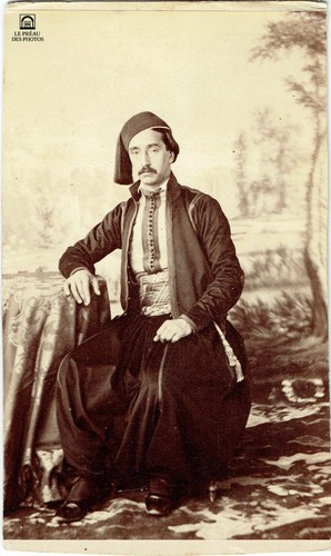 Photo cdv 1870 - homme, en