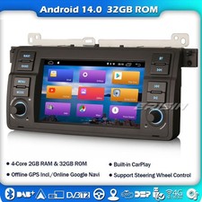Android 14 DAB+Autoradio For BMW E46 M3 320 Rover 75 MG ZT Carplay GPS WIFI 4G