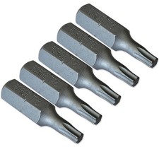 5 EMBOUTS DE VISSAGE COURT 25MM ENTRAINEMENT 6 PANS 1/4 POUR VISSEUSE - embouts