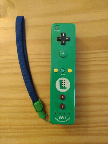 Manette wiimote luigi verte - manette,