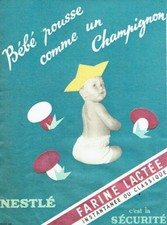 Publicité Advertising 097  1959  Farine lactée Nestlé bébé pousse comme un champ