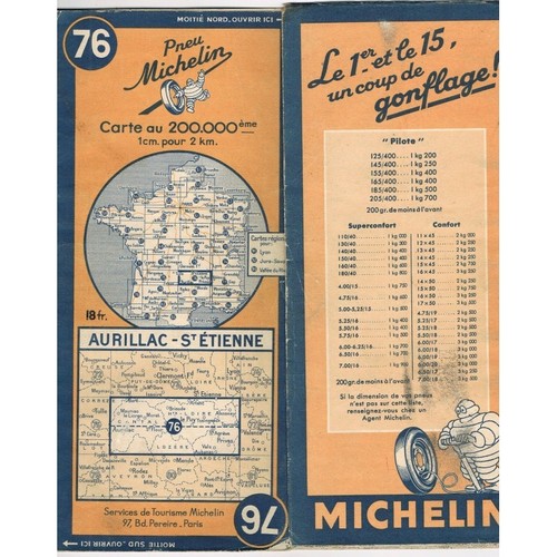 Carte michelin 76 - carte, n°76