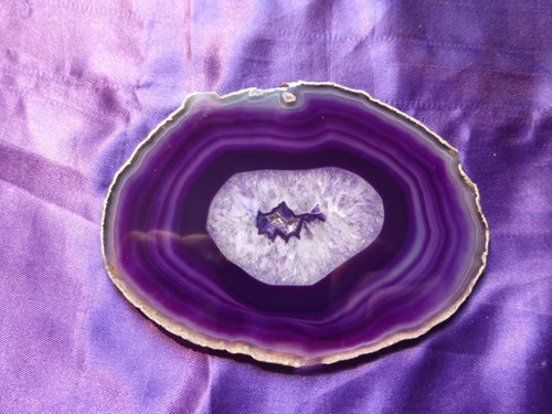 Tranche agate teintée - d'agate,