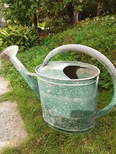 arrosoir vintage en zinc avec pommeau étanche