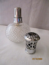 Lampe berger ancienne en verre pointe diamant-Complete et tres bon état