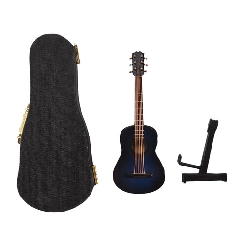 Guitare miniature bois - miniature, en