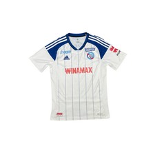 Maillot football vintage RC Strasbourg Alsace #17 Bellegarde extérieur 2022-2023