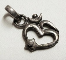 Ancien Pendentif Argent Massif