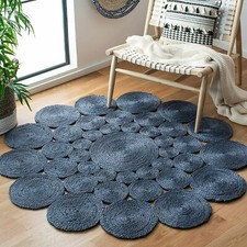 Tapis rond jute 100 - rond, en