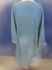 Déguisement N°15 robe tunique en polyester coton bleu pétrole